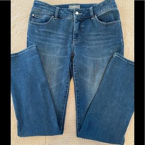 Chico’s So Slimming Embellished Jeans straight leg